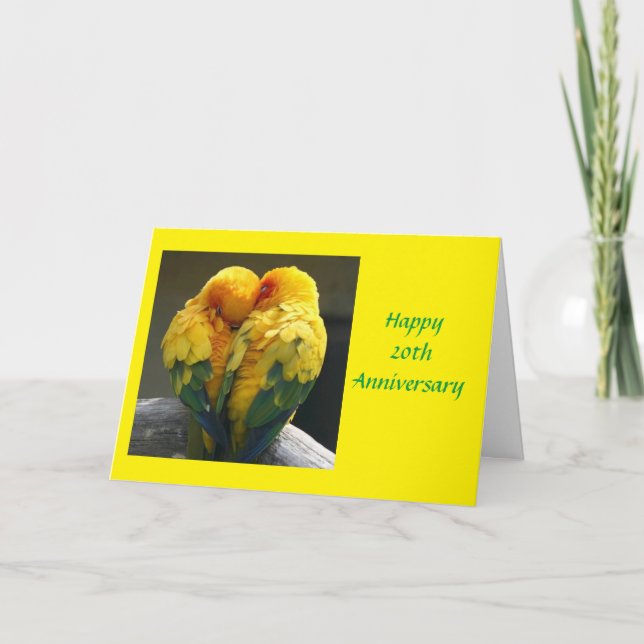 **NOTRE 20e ANNIVERSAIRE MARIAGE** Carte (Devant)