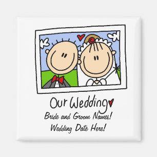 Notre aimant personnalisable de mariage