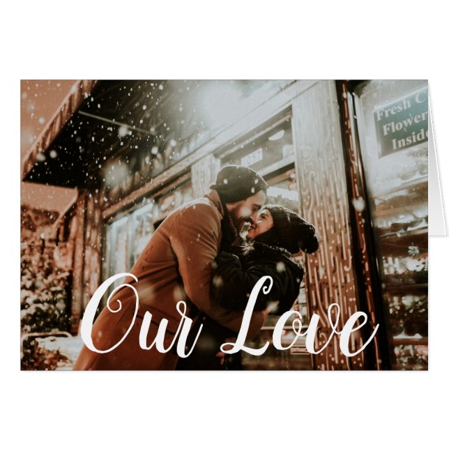 Notre amour Photo Valentine's (Devant horizontal)