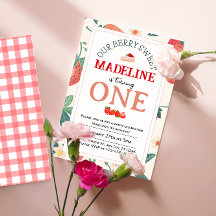 Notre Berry Sweet Invitation Anniversaire