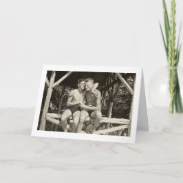 Notre carte de voeux vintage d'homosexuels de
