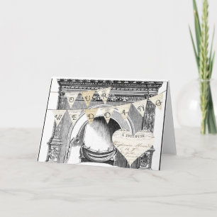 NOTRE carte ou invitation française vintage