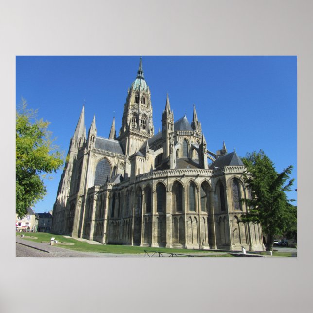Notre Dame Cathedral, Bayeux, Frankreich Poster (Vorne)