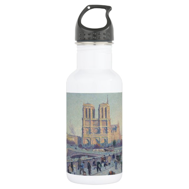 Notre Dame Cathedral Paris - Klassische Malerei Edelstahlflasche (Vorderseite)