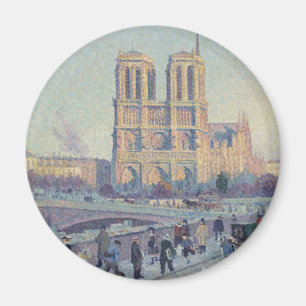Notre Dame Cathedral Paris - Klassische Malerei Magnet