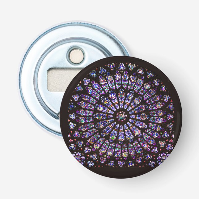 Notre Dame Cathedral Paris Rose Window Flaschenöffner (Vorderseite)