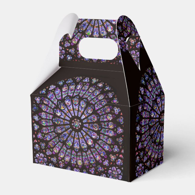 Notre Dame Cathedral Paris Rose Window Geschenkschachtel (Vorderseite)