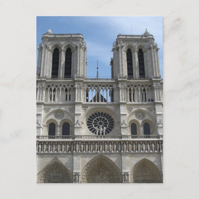 Notre Dame Cathedral Postkarte (Vorderseite)