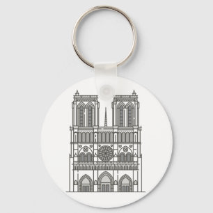 Notre Dame Cathedral World landmark Schlüsselanhänger