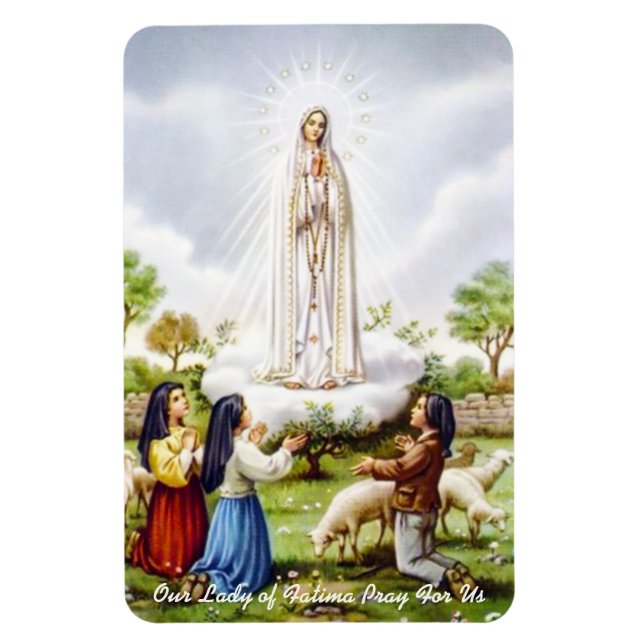 Notre Dame de Fatima Magnet (Vertical)