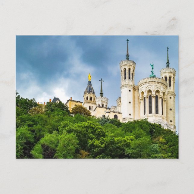 Notre-Dame de Fourvière - Lyon Postkarte (Vorderseite)