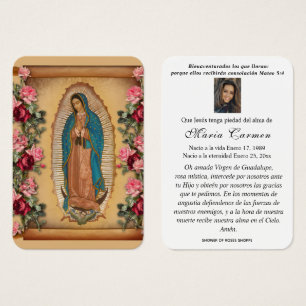 Notre-Dame de Guadalupe Espagne funérailles prière