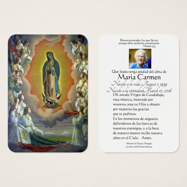 Notre-Dame de Guadalupe, funérailles espagnoles pr (Devant & derrière)