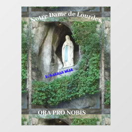 Notre Dame de Lourdes Fensteraufkleber