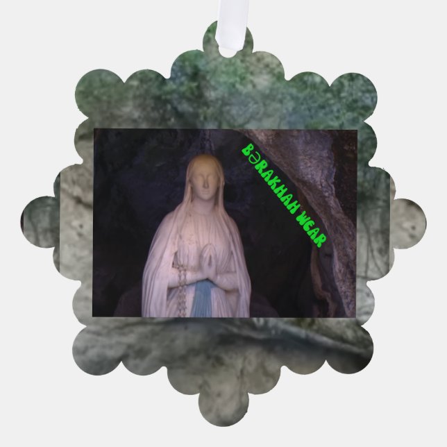 Notre Dame de Lourdes Ornament Karte (Vorderseite)