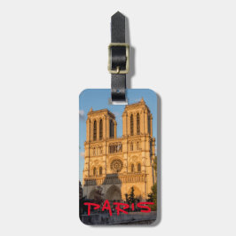 Notre Dame de Paris at Golden Hour - Paris, Frankr Gepäckanhänger