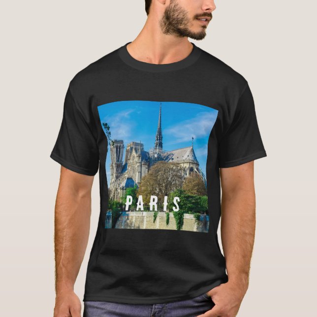 Notre Dame de Paris en France T-shirt (Devant)