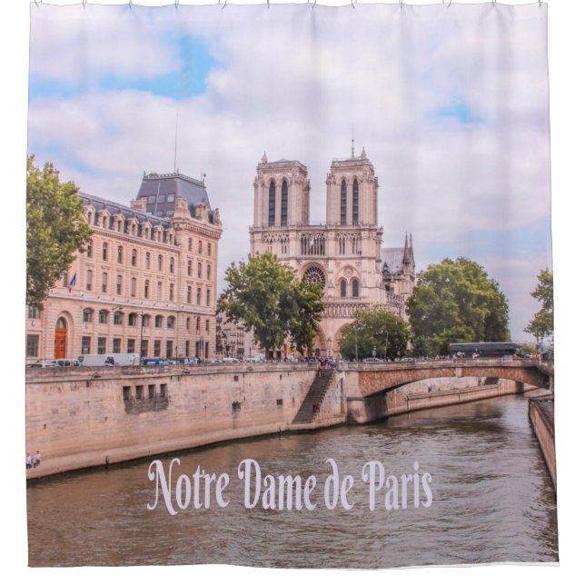 Notre Dame de Paris Frankreich Katholische Kathedr Duschvorhang (Vorderseite)