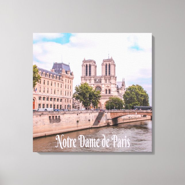 Notre Dame de Paris Frankreich Katholische Kathedr Leinwanddruck (Vorderseite)