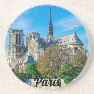 Notre Dame de Paris in Frankreich Getränkeuntersetzer