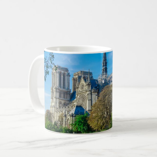Notre Dame de Paris in Frankreich Kaffeetasse (Vorderseite Links)