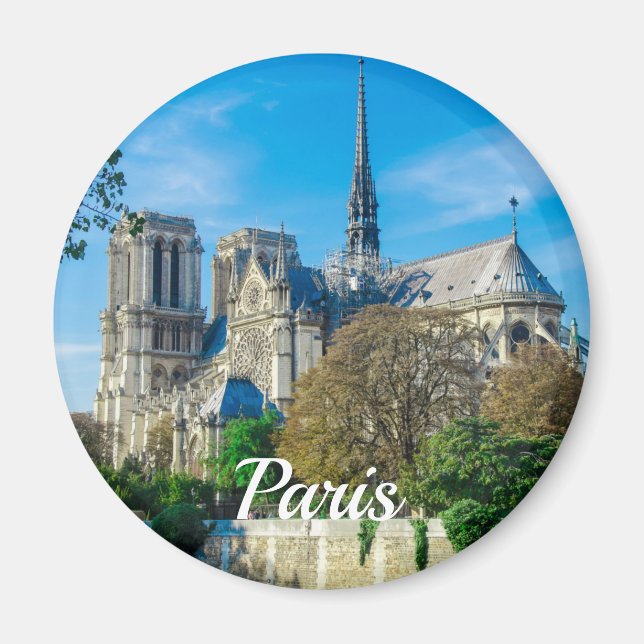 Notre Dame de Paris in Frankreich Magnet (Vorne)