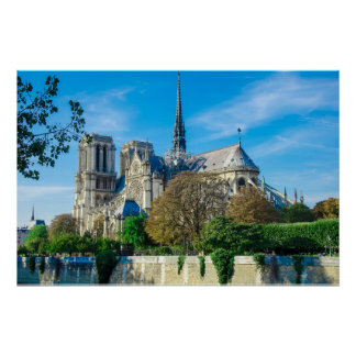 Notre Dame de Paris in Frankreich Poster
