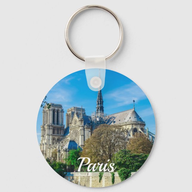 Notre Dame de Paris in Frankreich Schlüsselanhänger (Vorderseite)