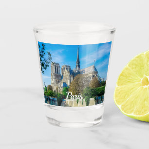 Notre Dame de Paris in Frankreich Schnapsglas