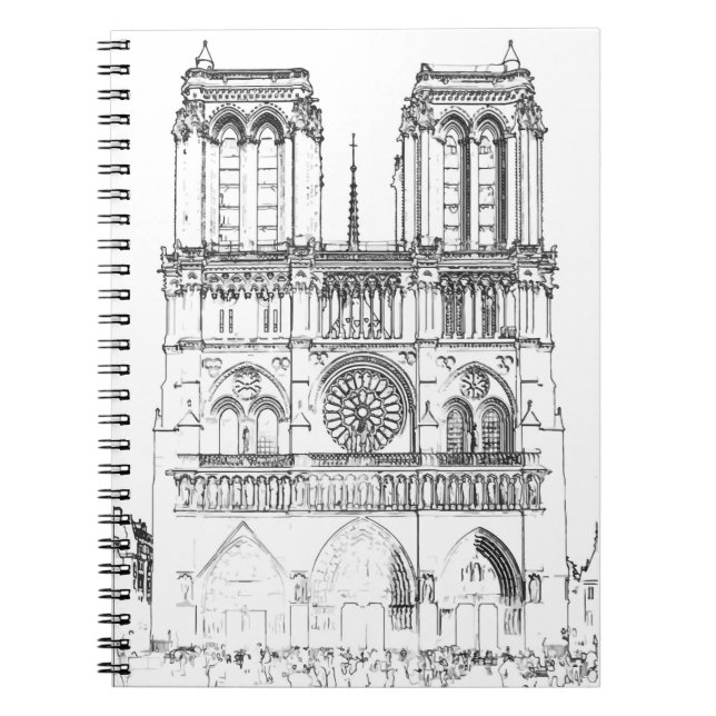 Notre Dame de Paris Notizblock (Vorderseite)