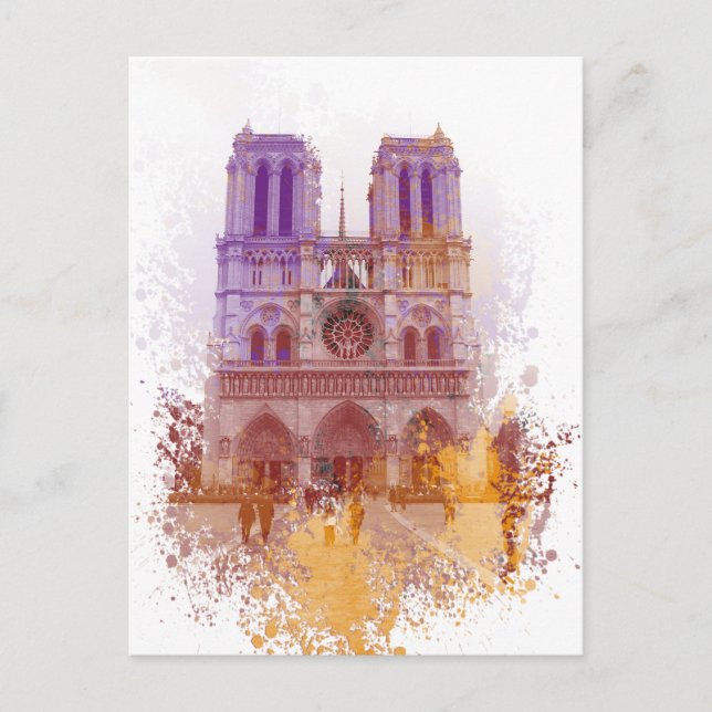 Notre Dame de Paris Postkarte (Vorderseite)