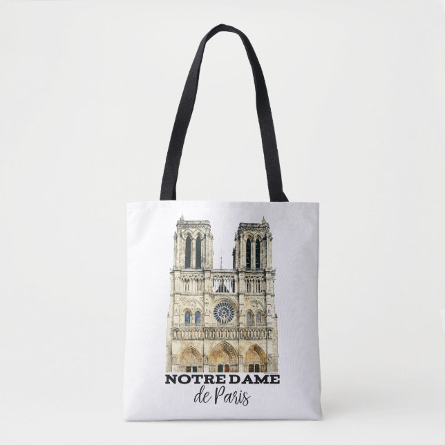 Notre-Dame de Paris Souvenir Frankreich Kathedrale Tasche (Vorderseite)