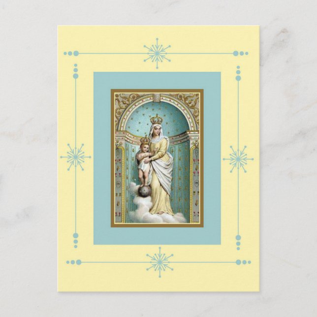 Notre Dame des Victoire mit Jesus Postkarte (Vorderseite)