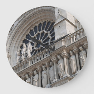 Notre-Dame-Detail Große Wanduhr