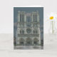 Notre Dame Facade Grußkarte Karte (Small Plant)
