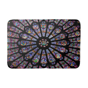 Notre-Dame-Kathedrale Buntes festes Glas Badematte