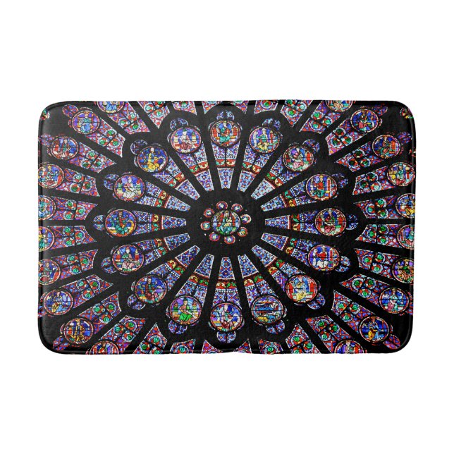 Notre-Dame-Kathedrale Buntes festes Glas Badematte (Vorderseite)