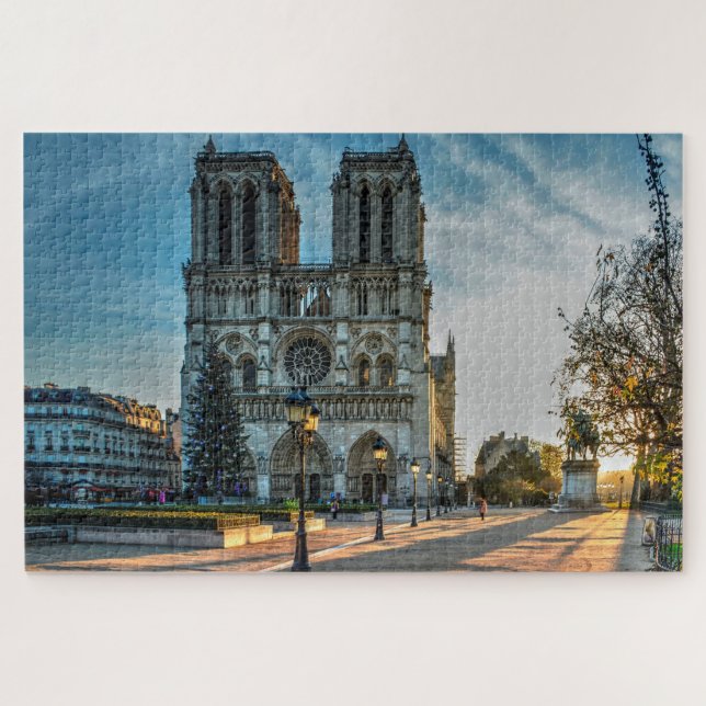 Notre Dame Kathedrale Paris Weihnachten 20" x 30" (Horizontal)