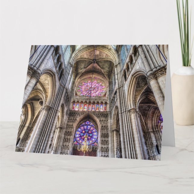 Notre Dame Kathedrale Reims Karte (Vorderseite)