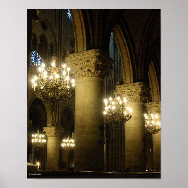 Notre Dame leuchtet die Art und Weise, wie Print Poster (Vorne)