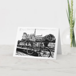 Notre Dame Notizkarte 5x7 Karte