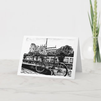 Notre Dame Notizkarte 5x7 Karte