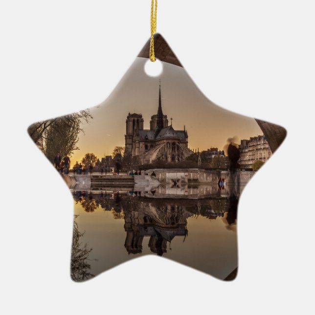 Notre-Dame, PaRis, Frankreich Keramik Ornament (Vorne)