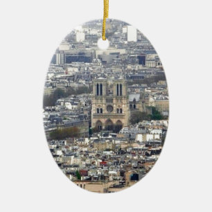 Notre Dame Paris Frankreich Keramik Ornament