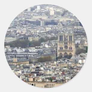 Notre Dame Paris Frankreich Runder Aufkleber