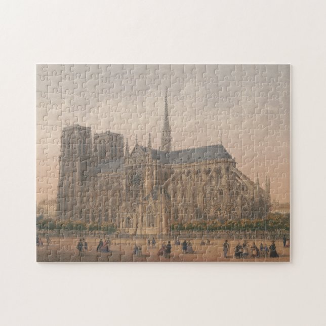 Notre Dame, Paris-Lithographie durch Charles (Horizontal)