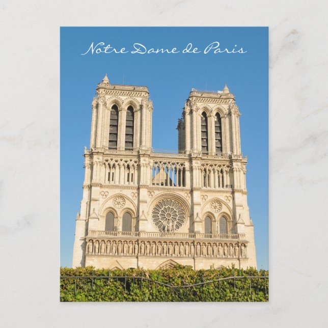 Notre Dame, Paris Postkarte (Vorderseite)