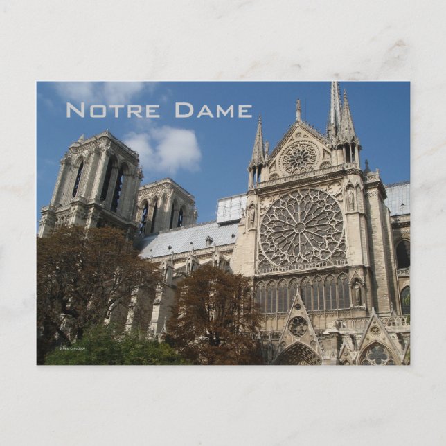 Notre Dame Postcard Postkarte (Vorderseite)