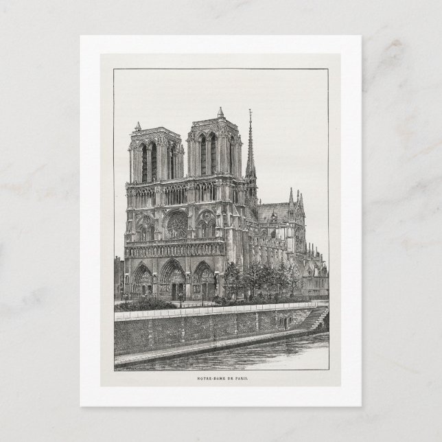 Notre Dame Postkarte (Vorderseite)