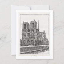 Notre Dame Postkarte